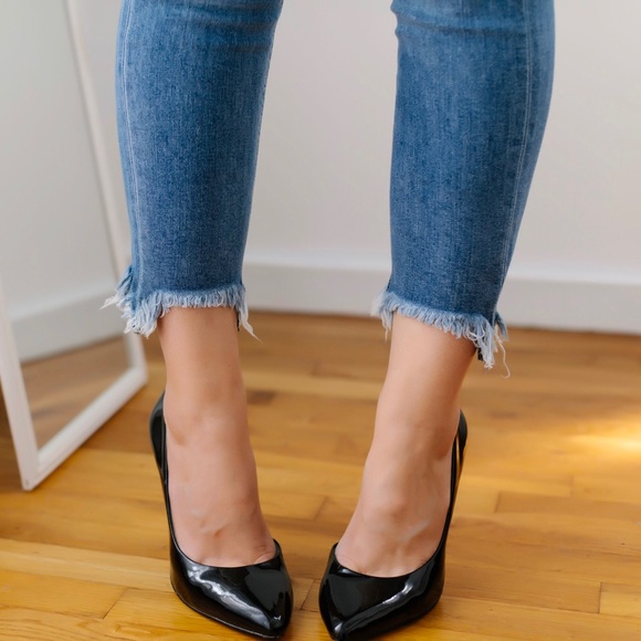 Tribeca Frayed Hem Jeans - Picture 3 of 8